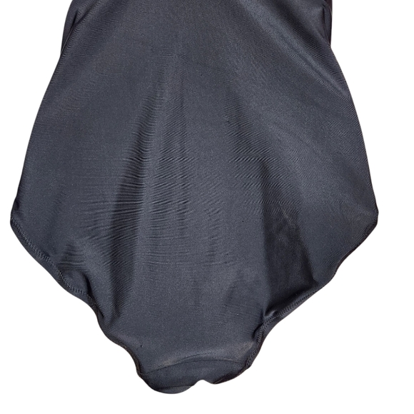 Motherhood Maternity Beach Bump One Piece Swimsuit Black Bathingsuit Modest S - Picture 8 of 14